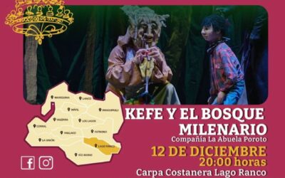 “Kefe y el Bosque Milenario” este viernes en la Carpa Costanera de Lago Ranco